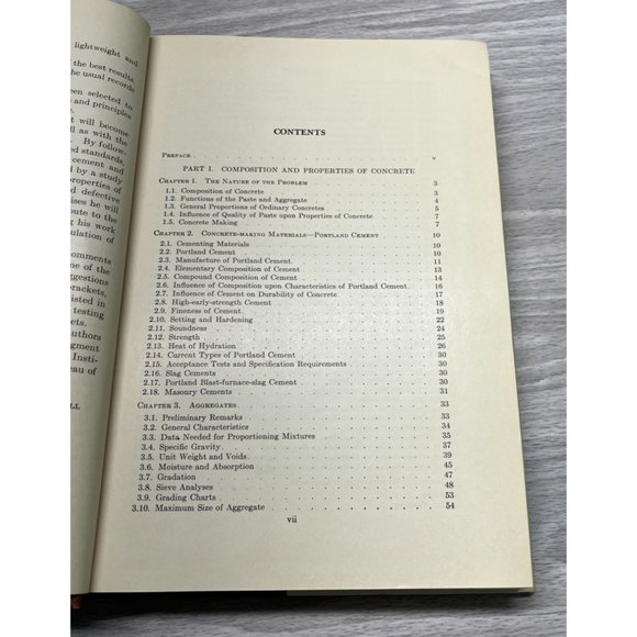 Composition and Properties of Concrete George Troxell Engineering Book 1956 - Picture 3 of 12